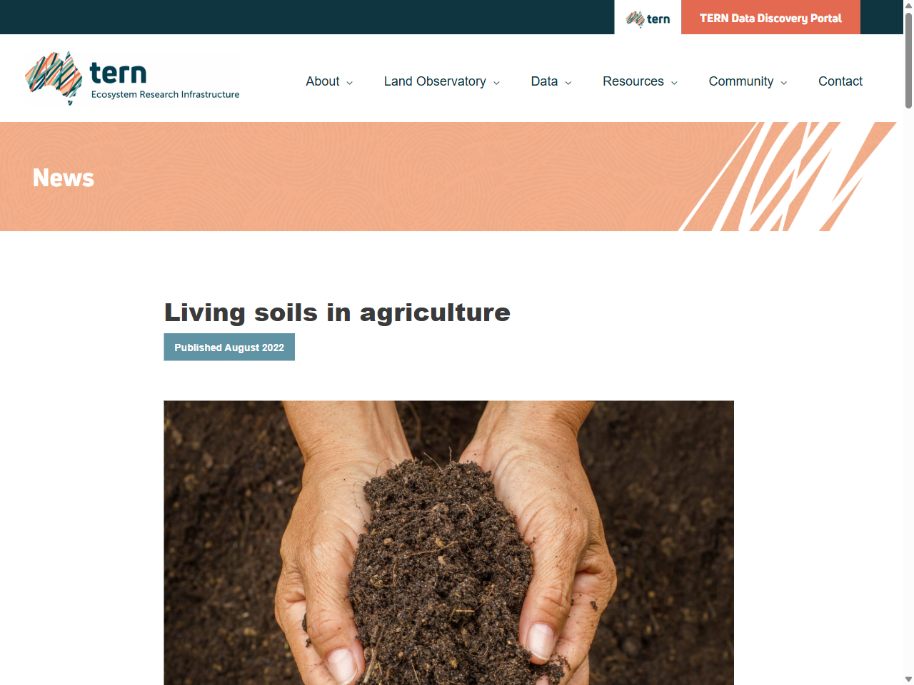 Preview of Living soils in agriculture | TERN Australia