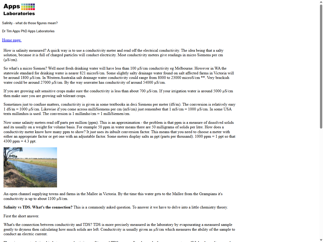 Preview of Measuring salinity, TDS and conductivity.