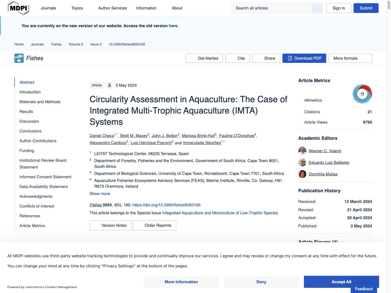 Preview of Circularity Assessment in Aquaculture: The Case of Integrated Multi-Trophic Aquaculture (IMTA) Systems - MDPI, accessed August 1, 2025