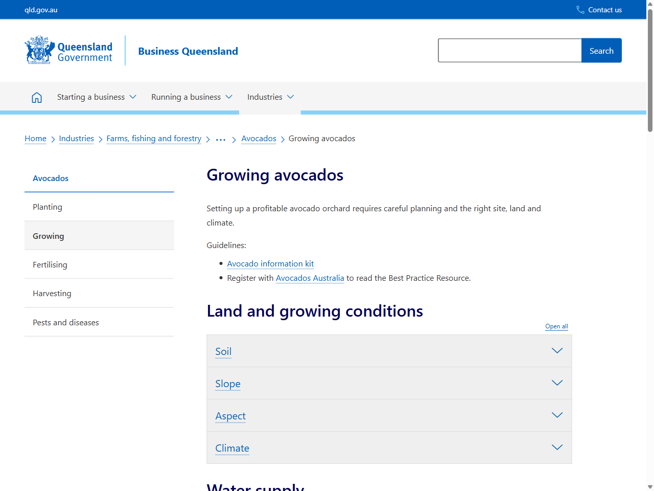 Preview of Growing avocados | Business Queensland, accessed July 16, 2025, 