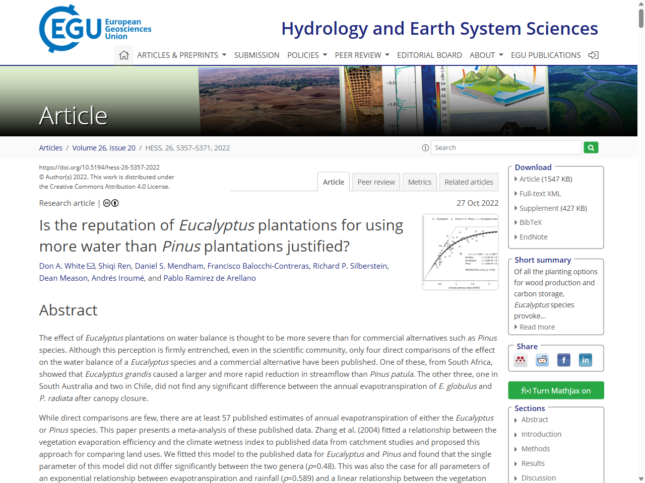 Preview of Water balance of tropical eucalypt plantations in south-eastern China, accessed July 23, 2025