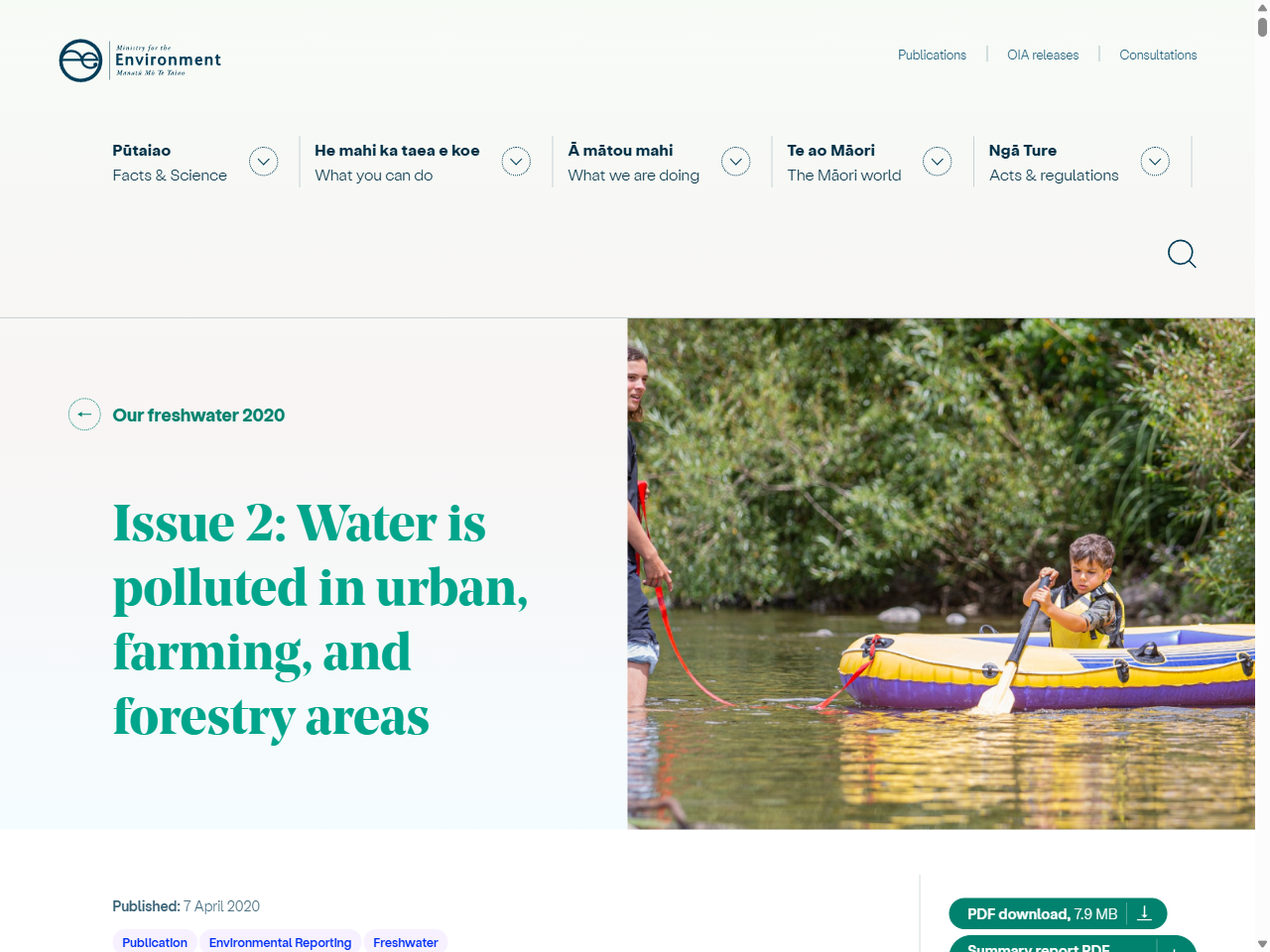Preview of Issue 2: Water is polluted in urban, farming, and forestry areas | Ministry for the Environment, accessed July 31, 2025, 