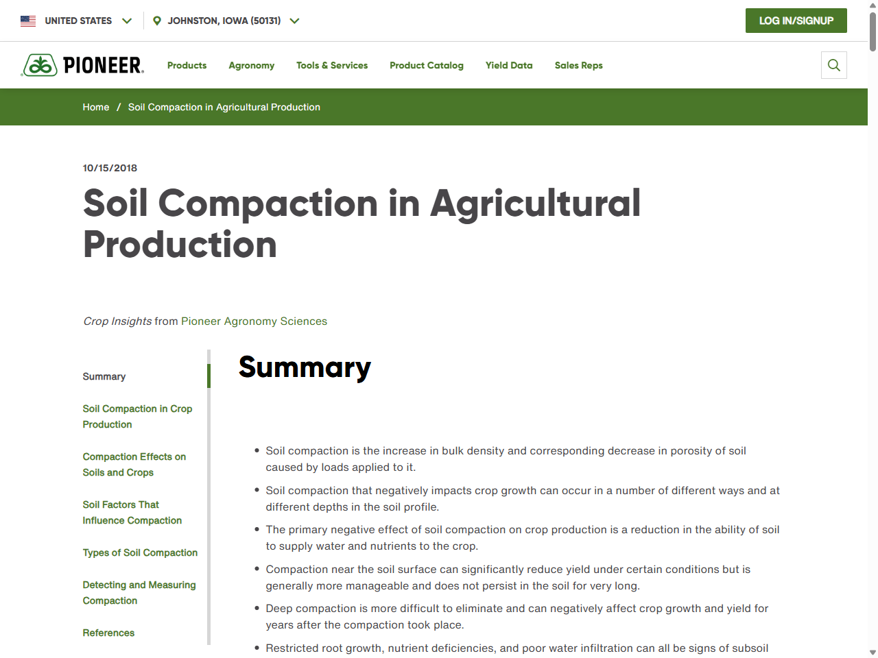 Preview of Soil Compaction in Agricultural Production | Pioneer® Seeds, accessed August 4, 2025,