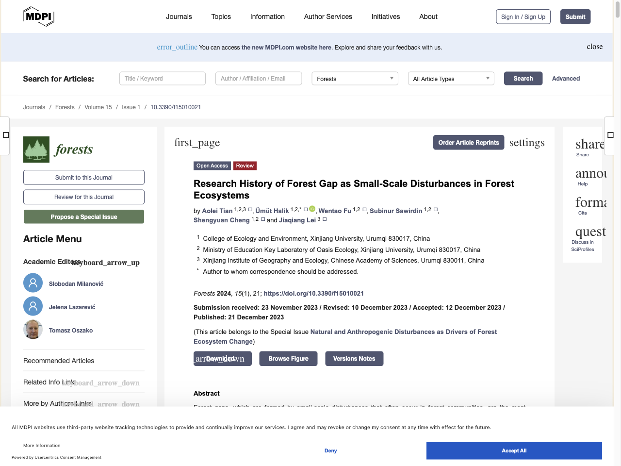 Preview of Research History of Forest Gap as Small-Scale Disturbances in Forest Ecosystems - MDPI, accessed July 22, 2025, 