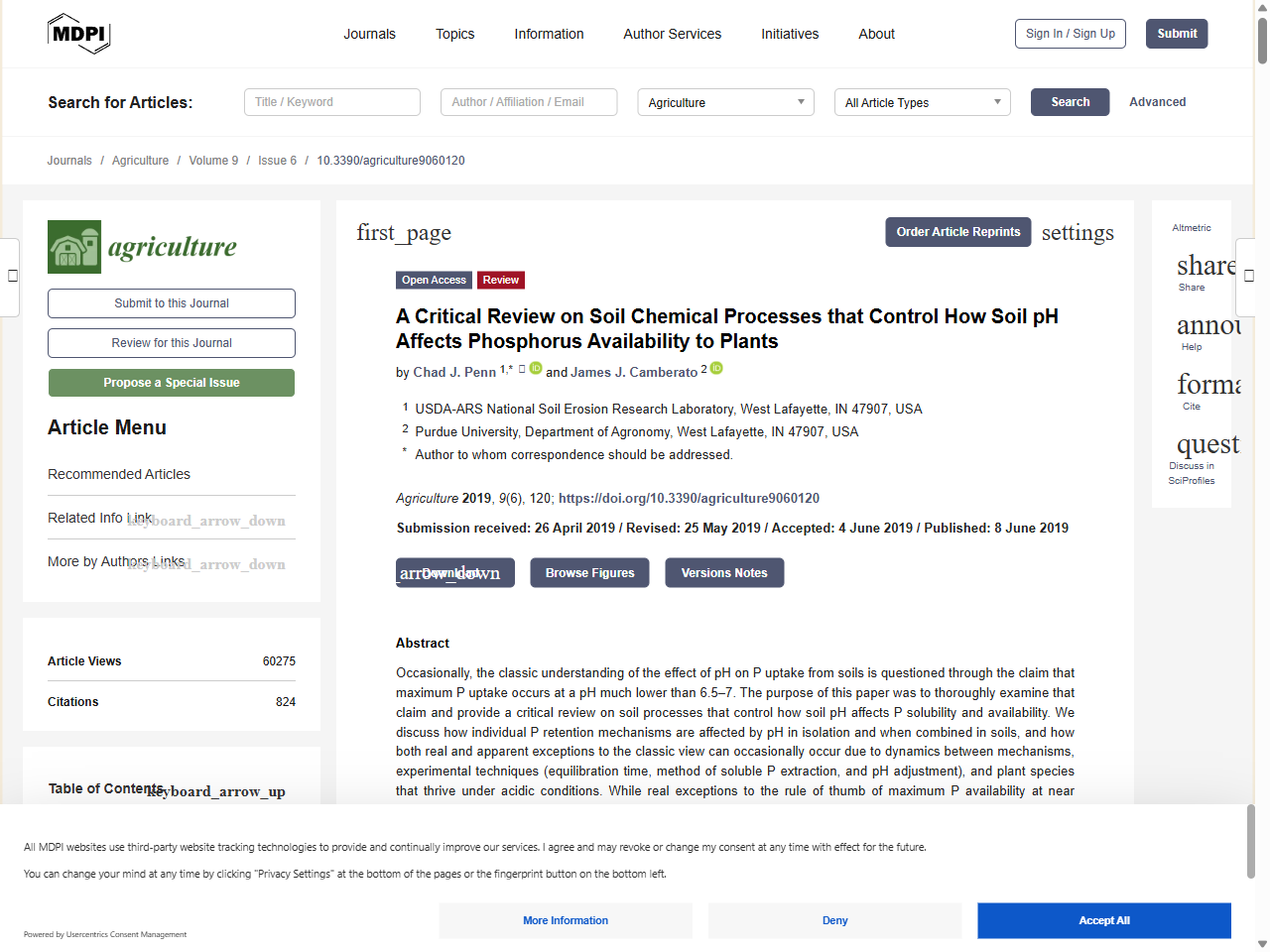 Preview of A Critical Review on Soil Chemical Processes that Control How Soil pH Affects Phosphorus Availability to Plants - MDPI, accessed July 19, 2025