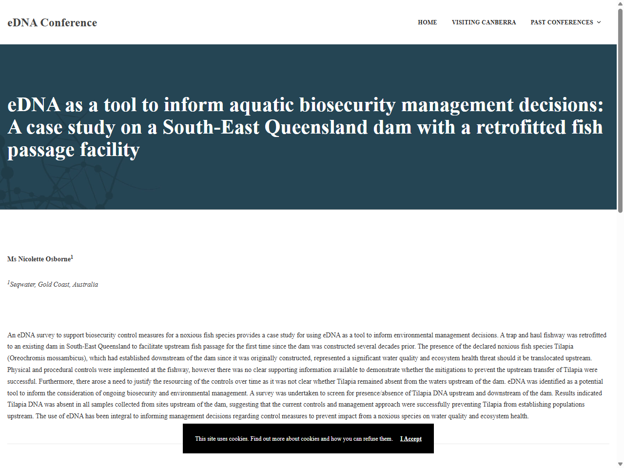 Preview of What is eDNA - JCU Australia, accessed July 21, 2025,