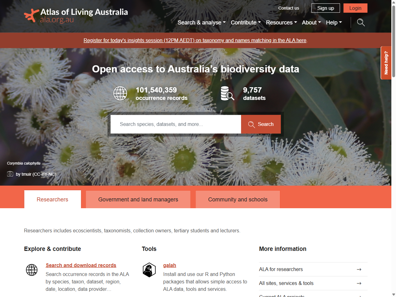 Preview of Atlas of Living Australia – Open access to Australia's biodiversity data, accessed August 3, 2025,