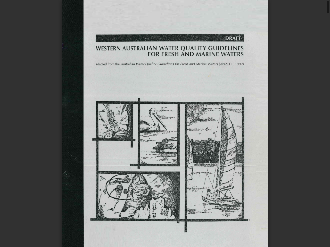 Preview of WESTERN AUSTRALIAN WATER QUALITY GUIDELINES FOR FRESH AND MARINE WATERS - DBCA Library, accessed July 16, 2025,