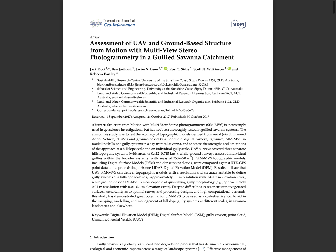 Preview of Assessment of UAV and Ground-Based Structure from Motion with, accessed July 30, 2025