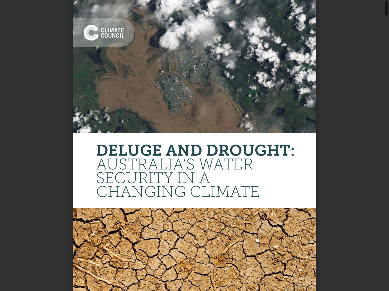 Preview of DELUGE AND DROUGHT: AUSTRALIA'S WATER SECURITY IN A CHANGING CLIMATE, accessed August 1, 2025