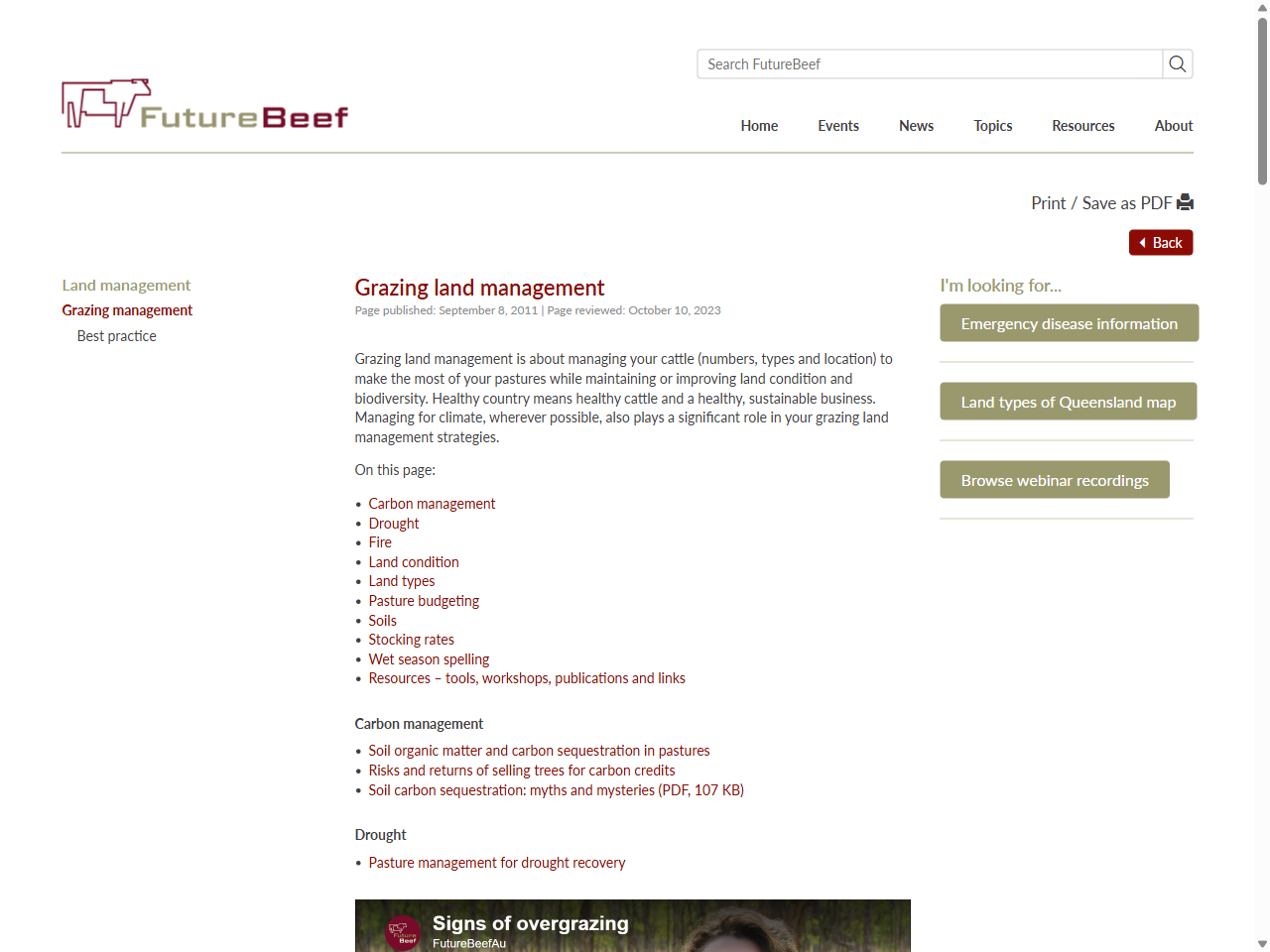 Preview of Grazing land management - FutureBeef