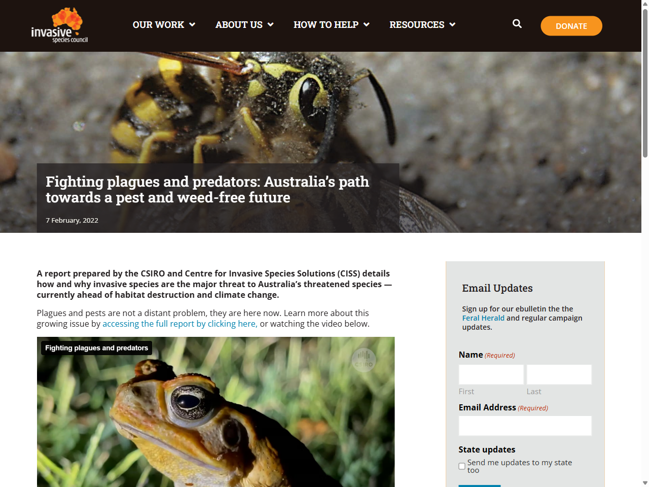 Preview of CSIRO report: Fighting Plagues and Predators - Invasive Species Council, accessed July 7, 2025