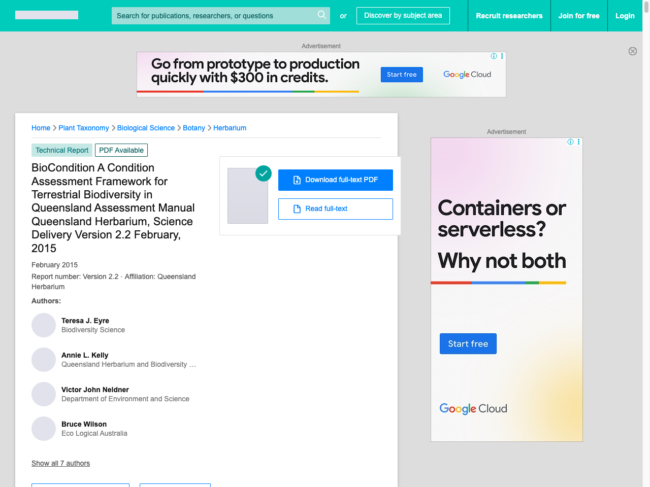 Preview of BioCondition: A condition assessment framework for terrestrial ..., accessed August 3, 2025, 