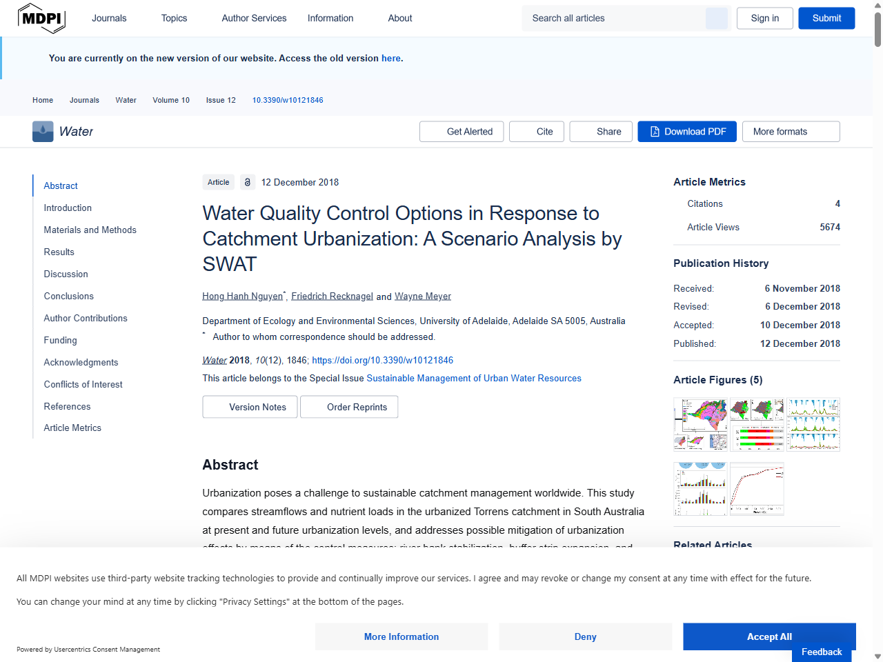 Preview of Water Quality Control Options in Response to Catchment ... - MDPI, accessed July 13, 2025, 