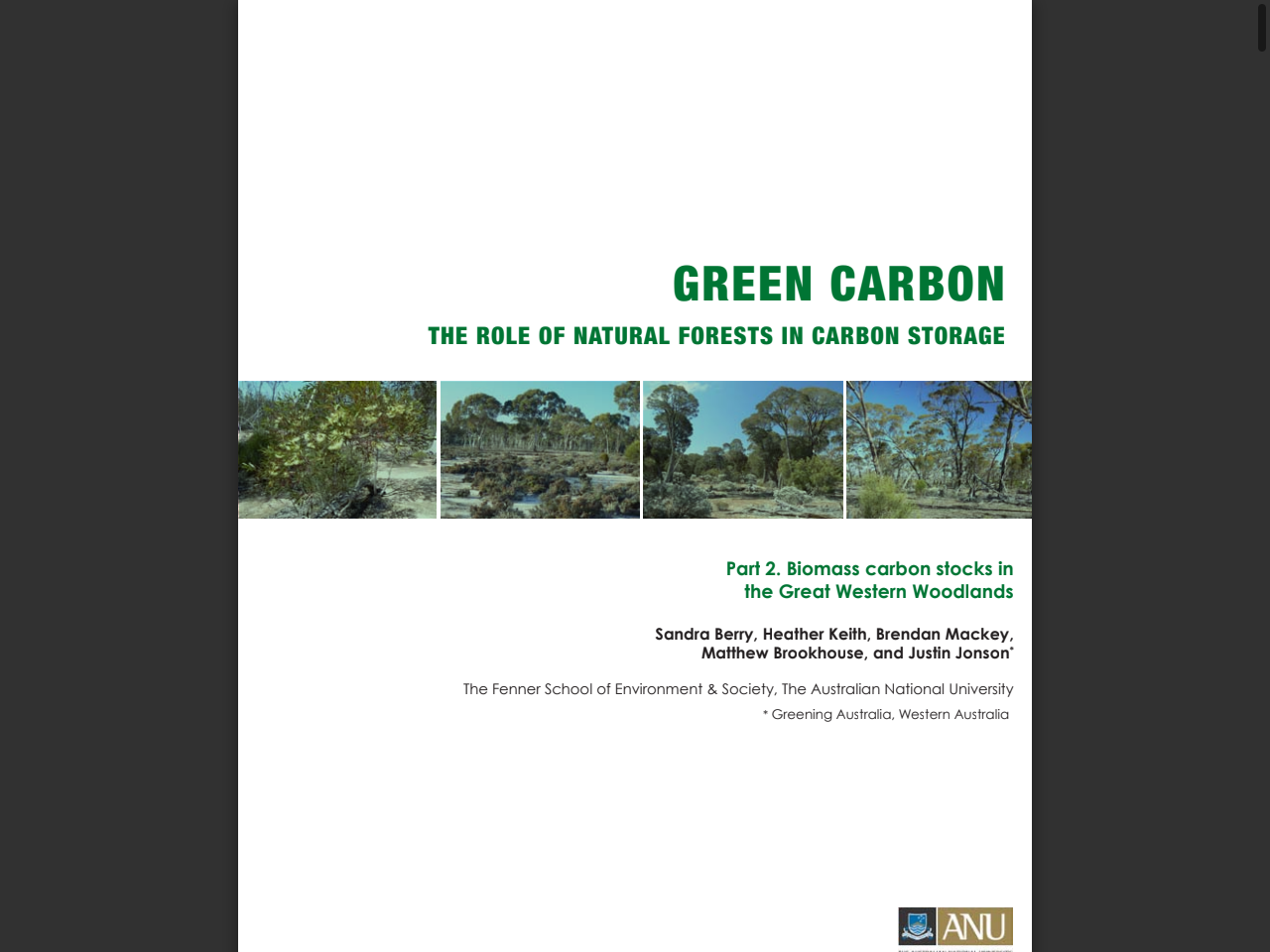 Preview of Green Carbon - Gondwana Link, accessed July 15, 2025, 