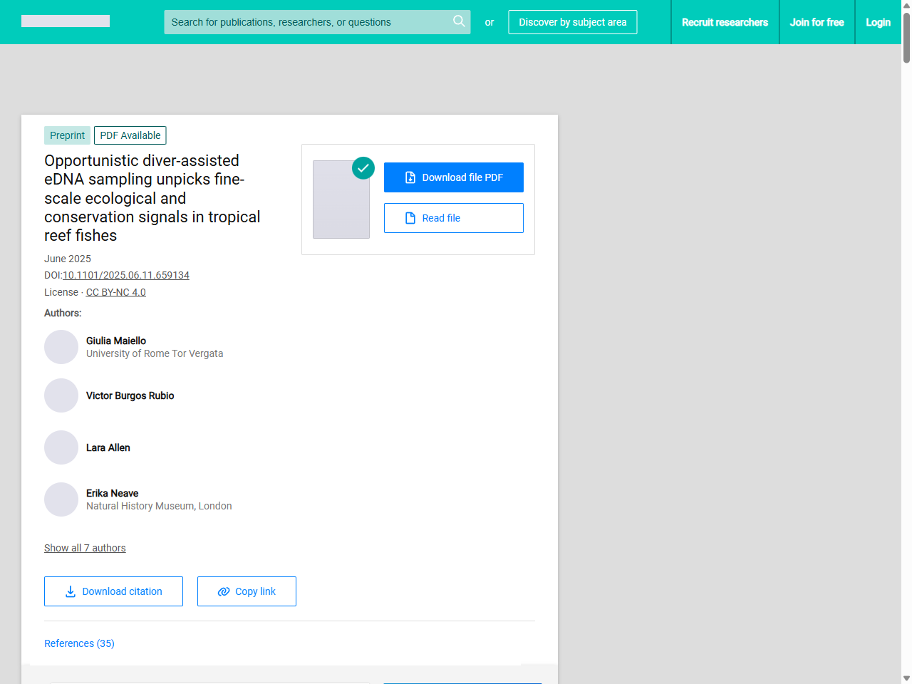 Preview of Fish community surveys in eelgrass beds using both eDNA metabarcoding and seining: implications for biodiversity monitoring in the coastal zone - Canadian Science Publishing, accessed August 4, 2025
