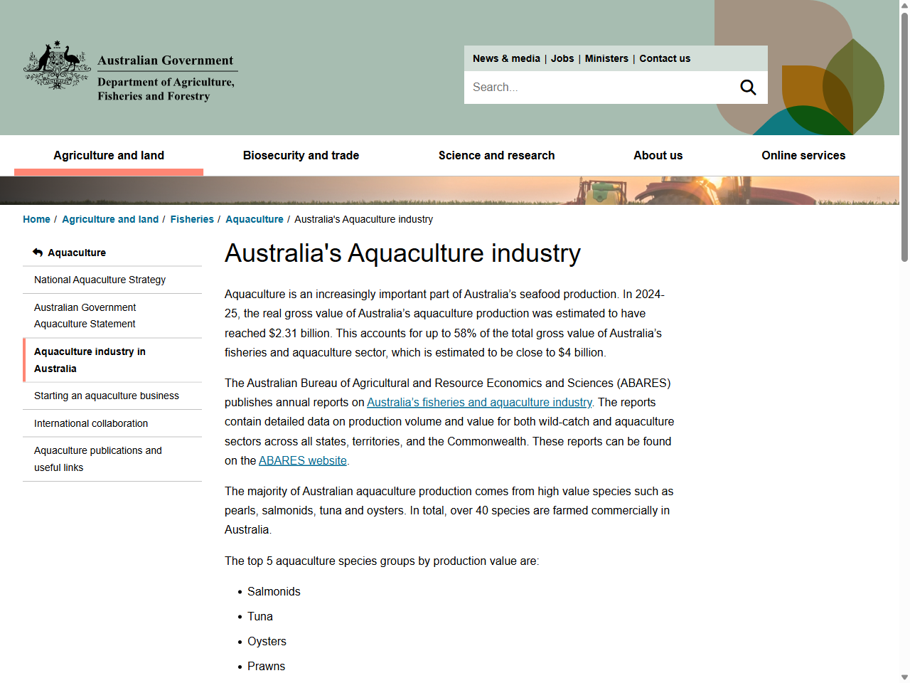 Preview of Australia's Aquaculture industry - DAFF, accessed August 17, 2025,