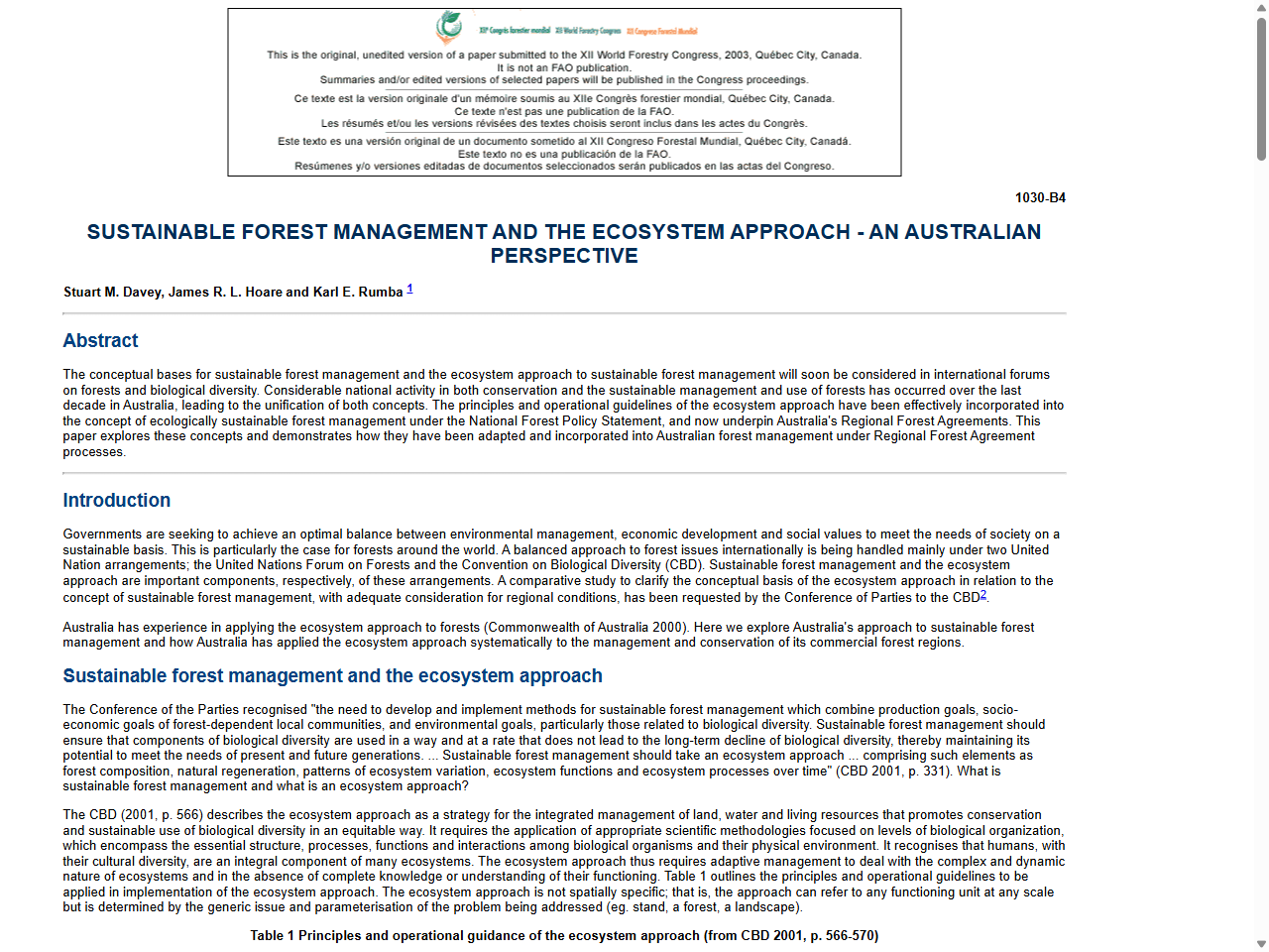Preview of Australia's Sustainable Forest Management - DAFF, accessed August 28, 2025, 