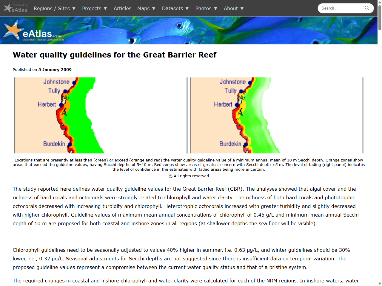 Preview of Water quality guidelines for the Great Barrier Reef - eAtlas, accessed August 2, 2025,