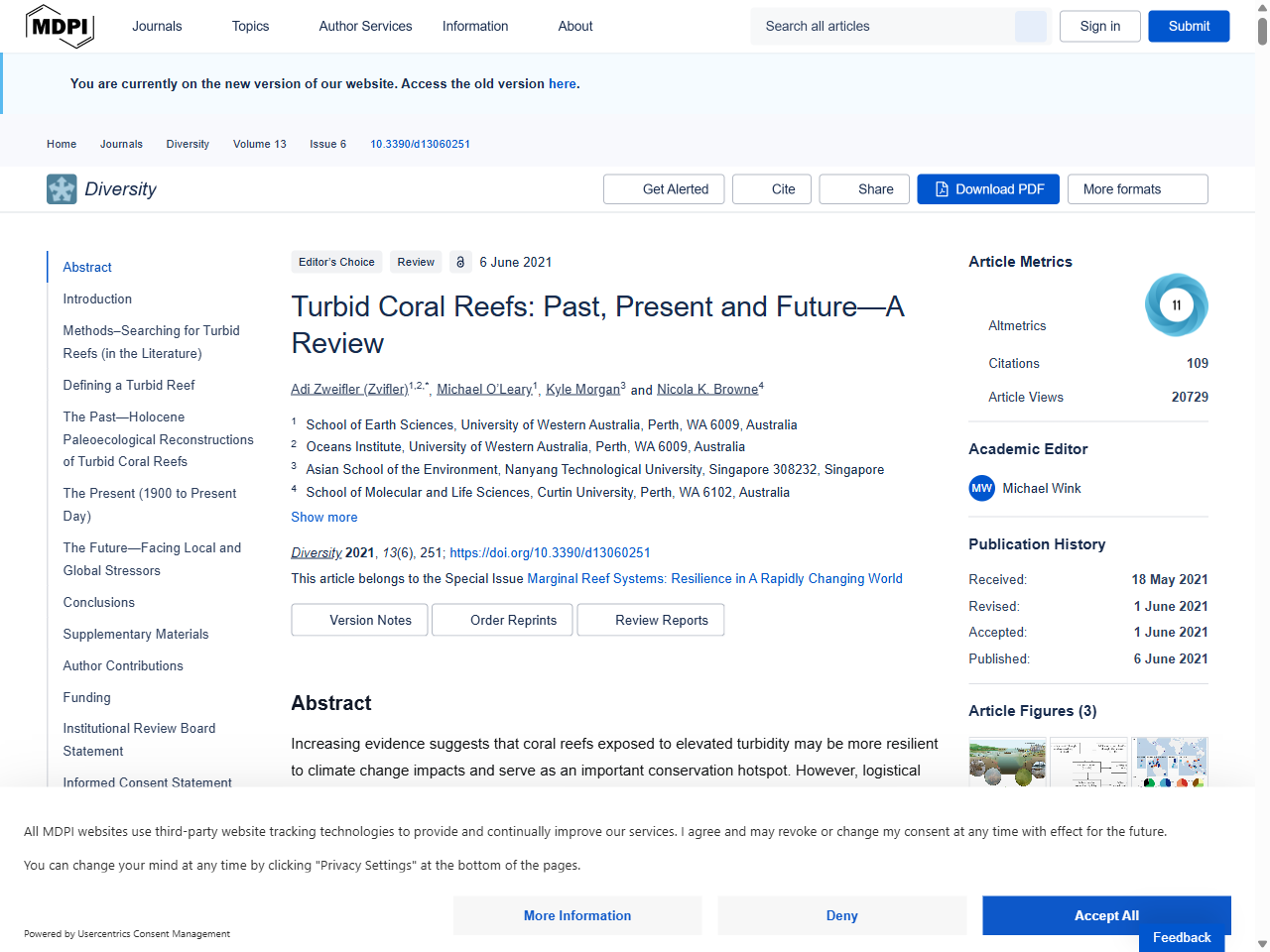 Preview of Turbid Coral Reefs: Past, Present and Future—A Review - MDPI, accessed August 2, 2025,