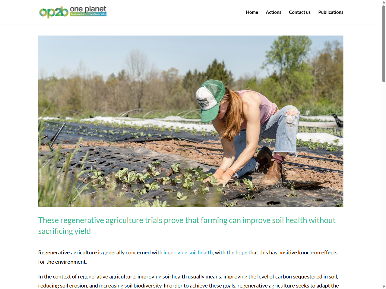 Preview of These regenerative agriculture trials prove that farming can improve soil health without sacrificing yield - OP2B, accessed July 27, 2025, 