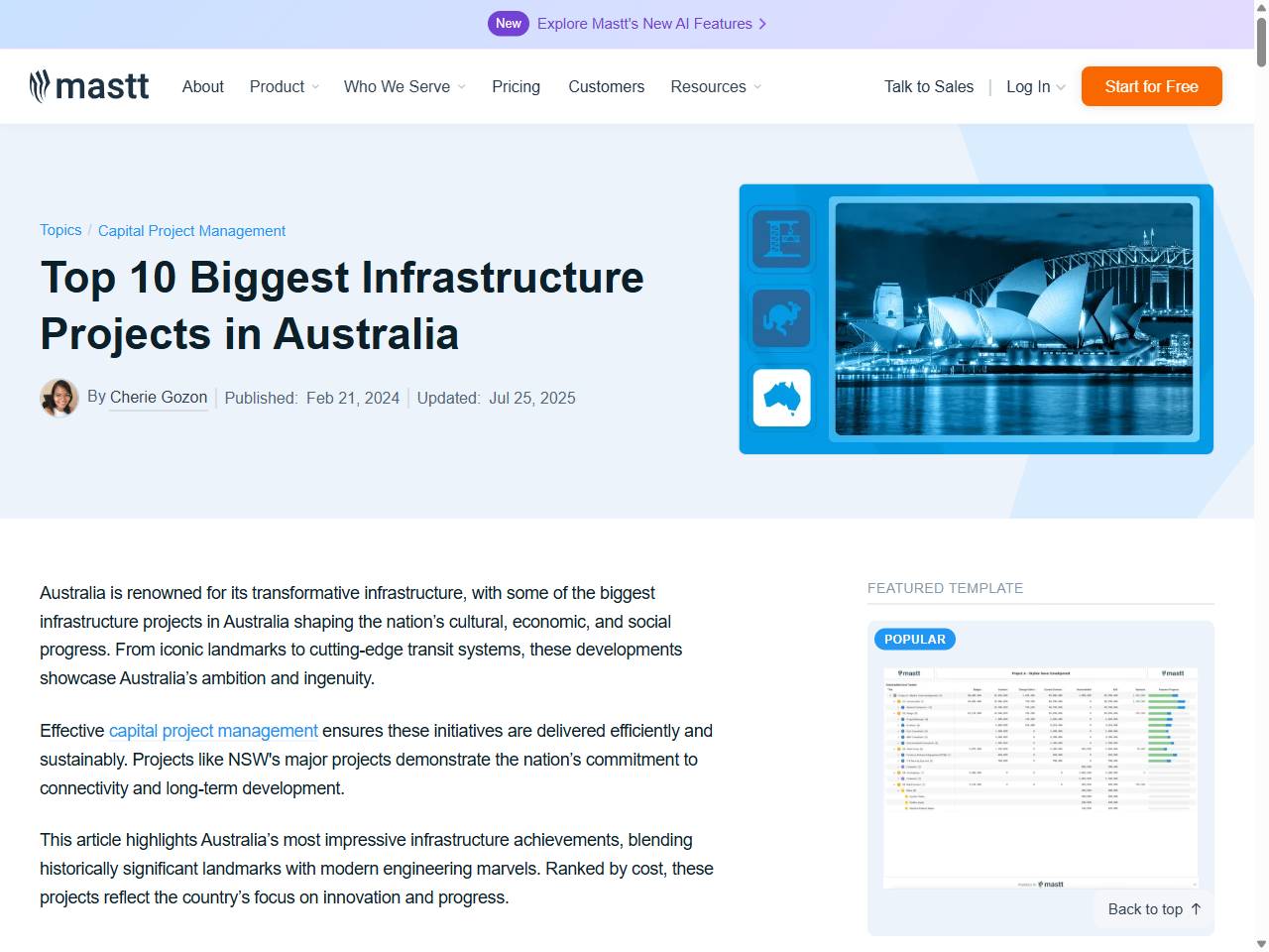 Preview of Top 10 Biggest Infrastructure Projects in Australia - Mastt, accessed July 13, 2025,
