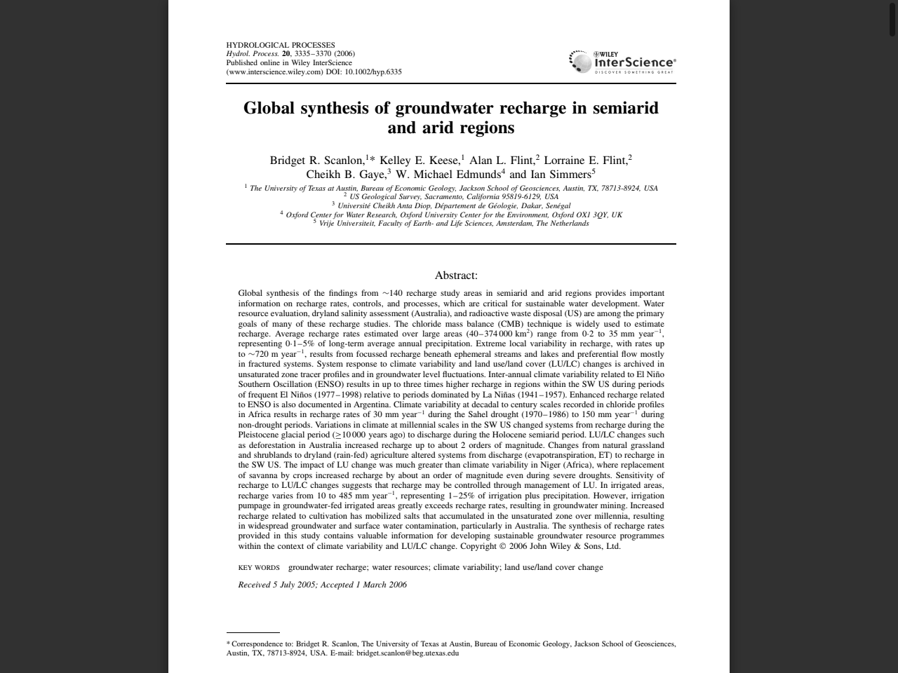 Preview of DELUGE AND DROUGHT: AUSTRALIA'S WATER SECURITY IN A CHANGING CLIMATE