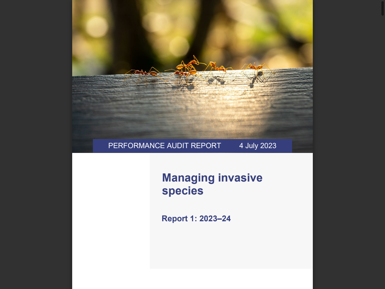 Preview of Invasive plants and animals operations | Department of Primary Industries, Queensland, accessed July 21, 2025