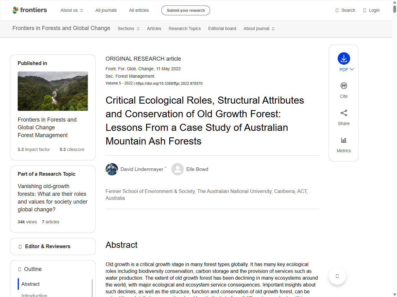 Preview of Critical Ecological Roles, Structural Attributes and ... - Frontiers, accessed May 15, 2025,