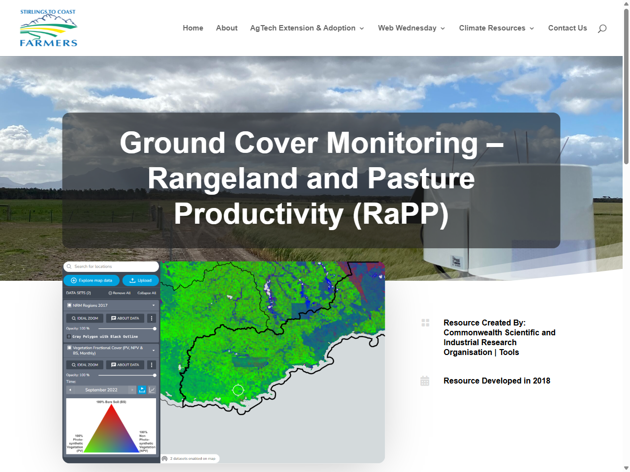 Preview of Ground Cover Monitoring – Rangeland and Pasture Productivity (RaPP)