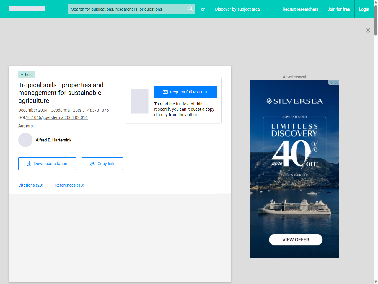 Preview of Geoderma 123(s 3–4):373–375 (Implicitly, through discussion of tropical soil properties).