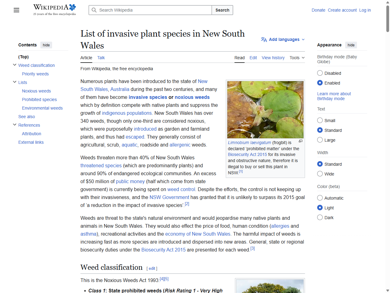 Preview of List of invasive plant species in New South Wales - Wikipedia, accessed July 21, 2025,