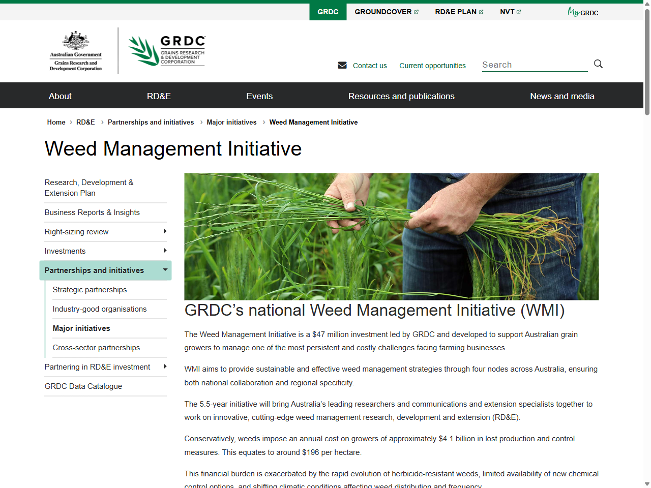 Preview of Weed Management Initiative - GRDC, accessed July 7, 2025