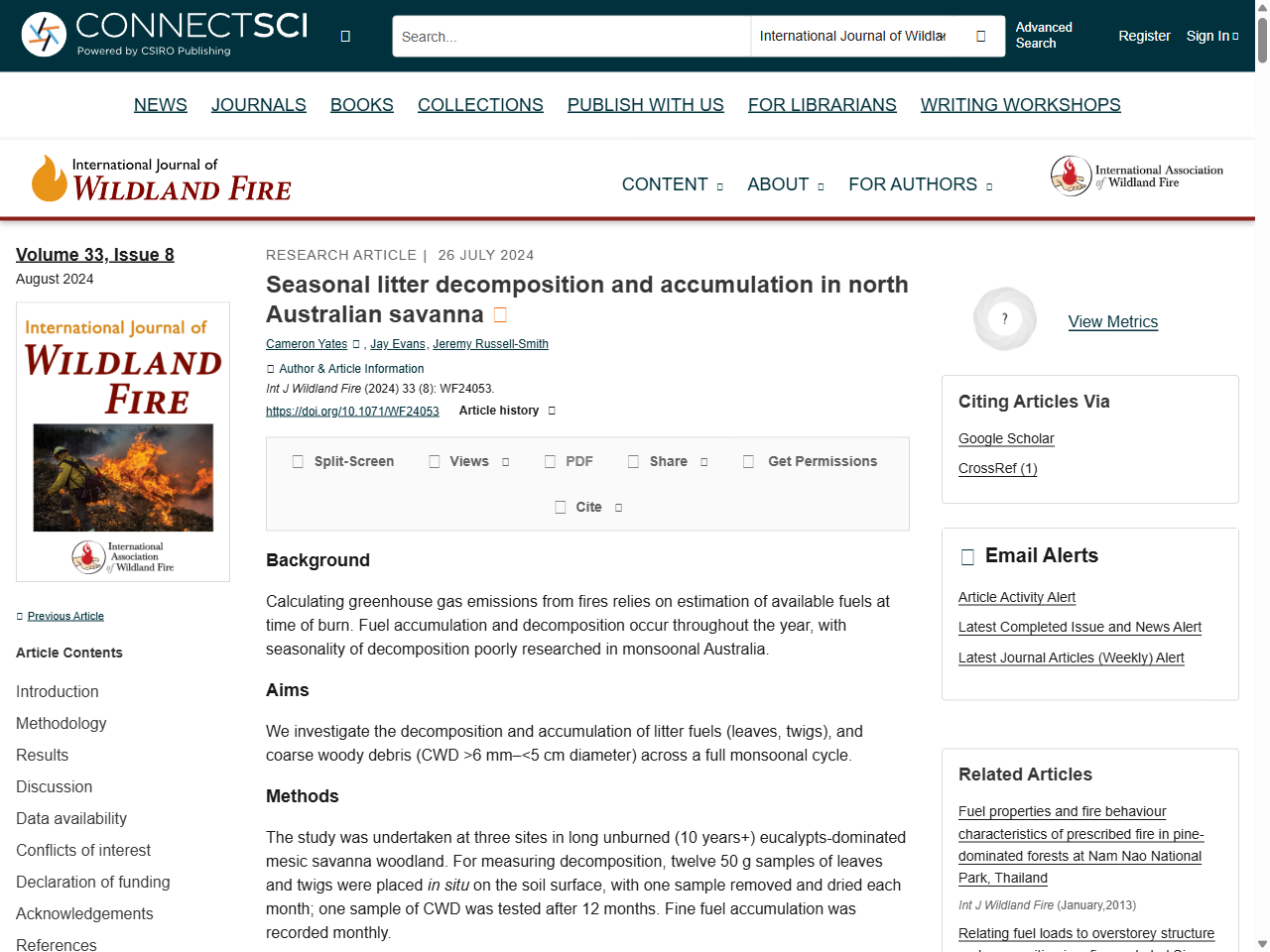Preview of Meat & Livestock Australia. (Date of P.PSH.0823 publication, e.g., 2020). P.PSH.0823 – Development of Emissions Reduction Fund Carbon Sequestration methods for savanna fire management in North Australia. Final Report. Meat & Livestock Australia.