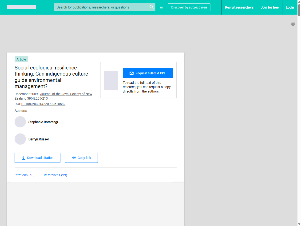 Preview of Hutley, L. B., et al. (2011) Patterns and processes of carbon, water and energy cycles...