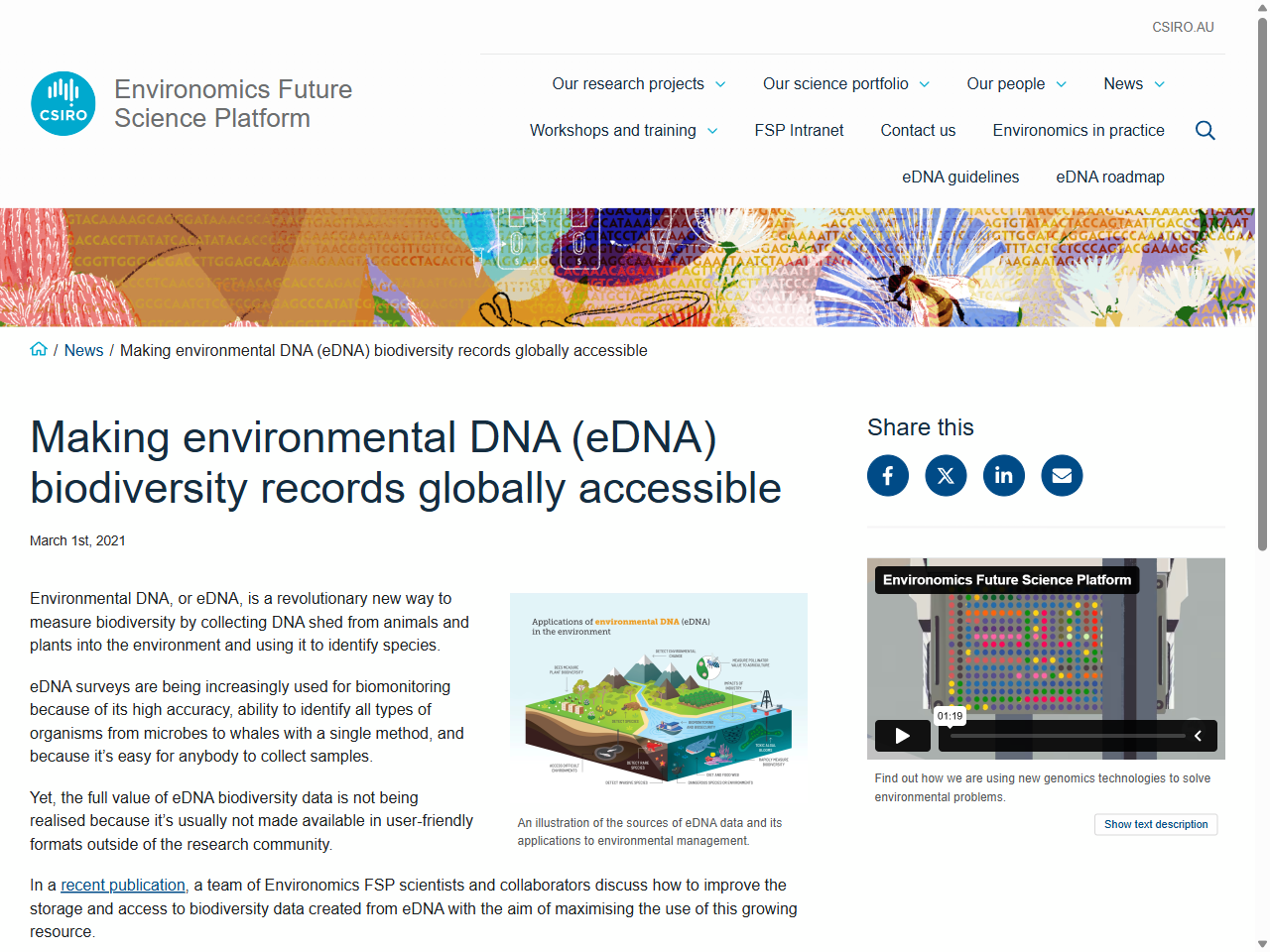 Preview of eDNA explained: unlocking nature's hidden biodiversity - CSIRO, accessed July 29, 2025, 