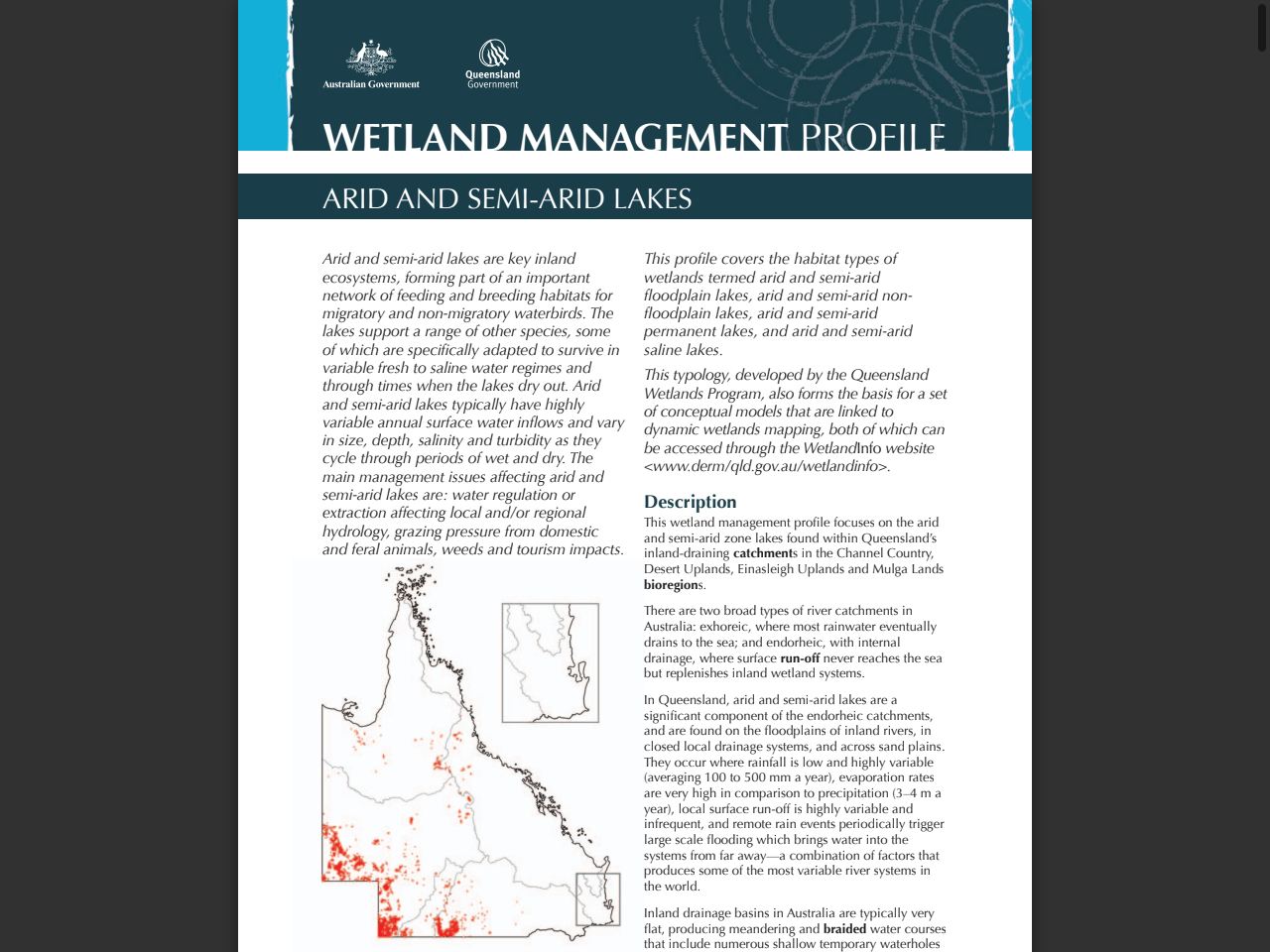 Preview of wetland management profile - arid and semi-arid lakes - WetlandInfo, accessed July 16, 2025,