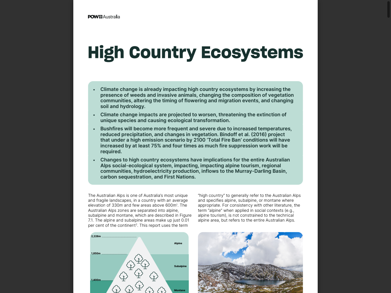 Preview of High Country Ecosystems - Protect Our Winters Australia