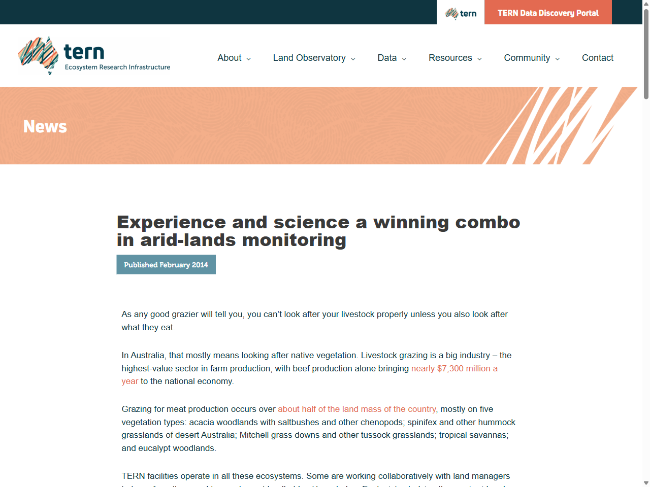 Preview of Experience and science a winning combo in arid-lands monitoring | TERN Australia, accessed May 13, 2025, 