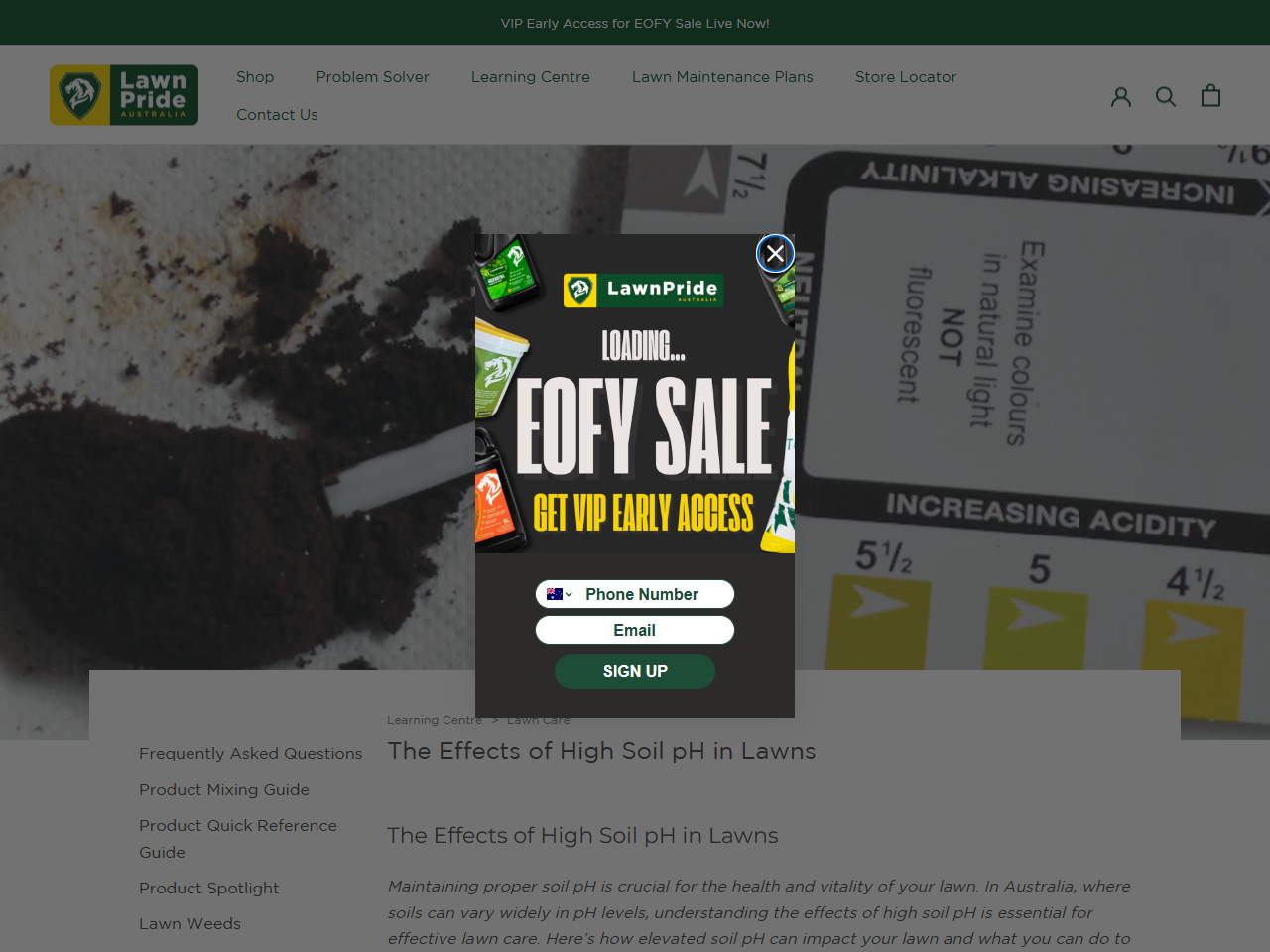 Preview of The Effects of High Soil pH in Lawns - Lawnpride Australia