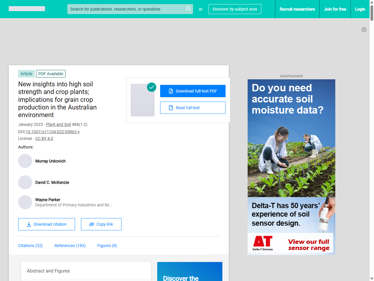 Preview of New insights into high soil strength and crop plants; implications for grain crop production in the Australian environment - ResearchGate, accessed August 4, 2025,