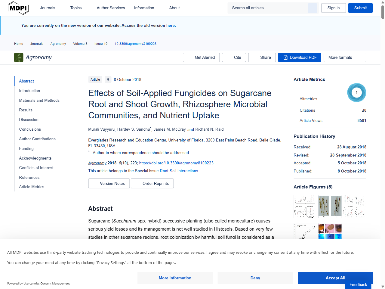 Preview of Effects of Soil-Applied Fungicides on Sugarcane Root and Shoot Growth, Rhizosphere Microbial Communities, and Nutrient Uptake - MDPI, accessed July 28, 2025