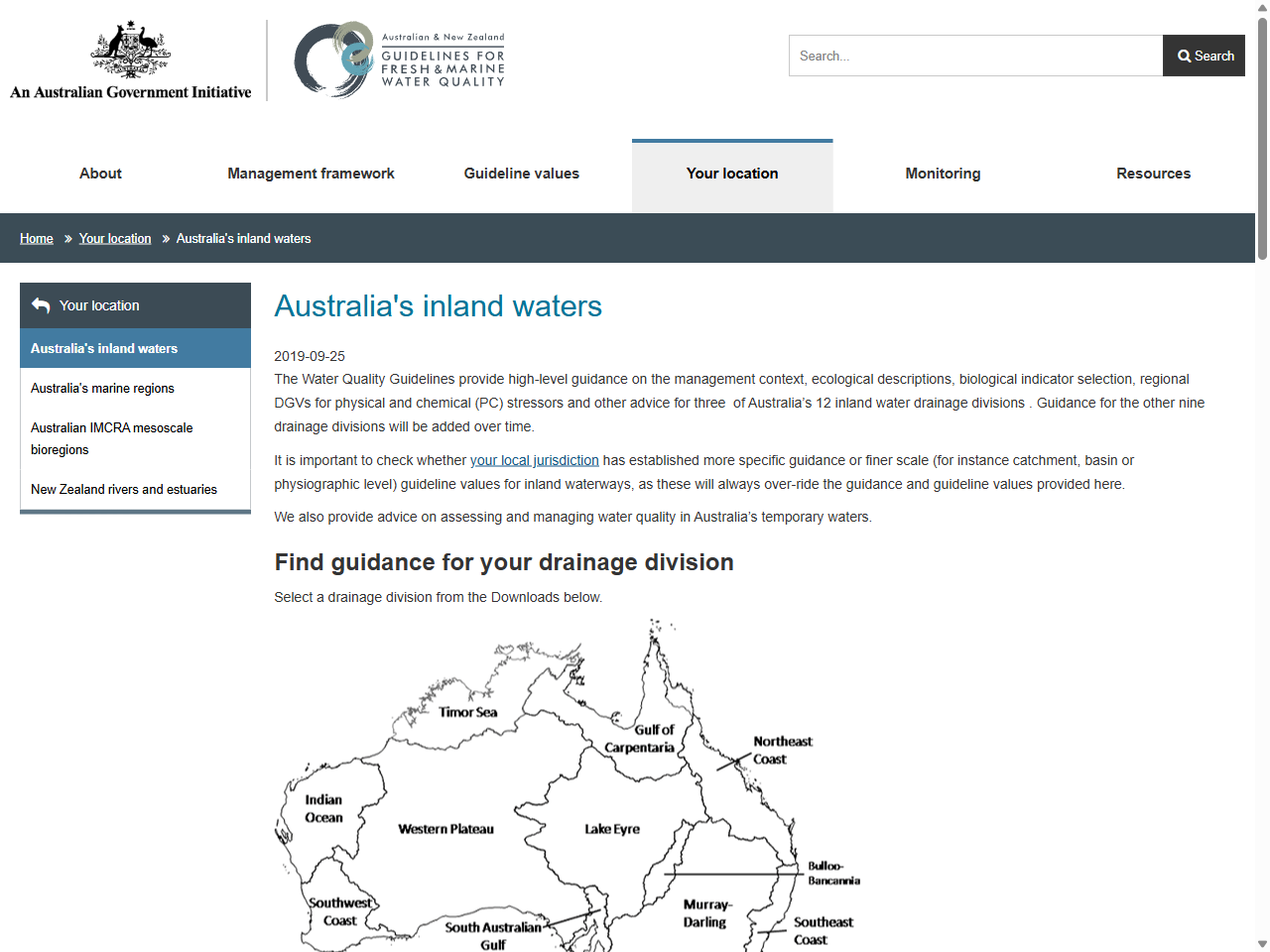 Preview of Australia's inland waters - Water Quality Australia