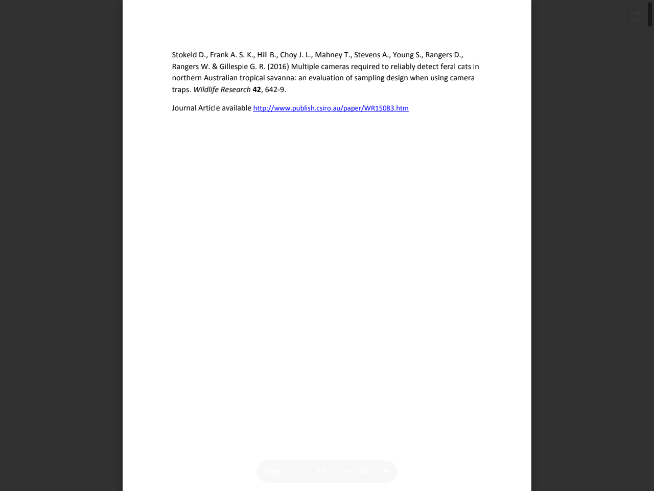 Preview of Project 2: Baselines, drivers and trends for species occupancy and distribution