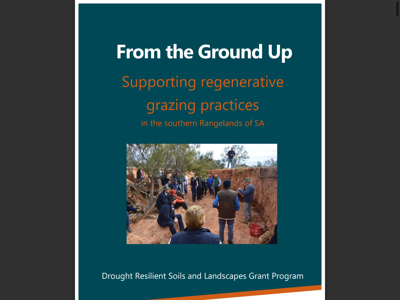 Preview of From the Ground Up - Department for Environment and Water, accessed July 28, 2025, 