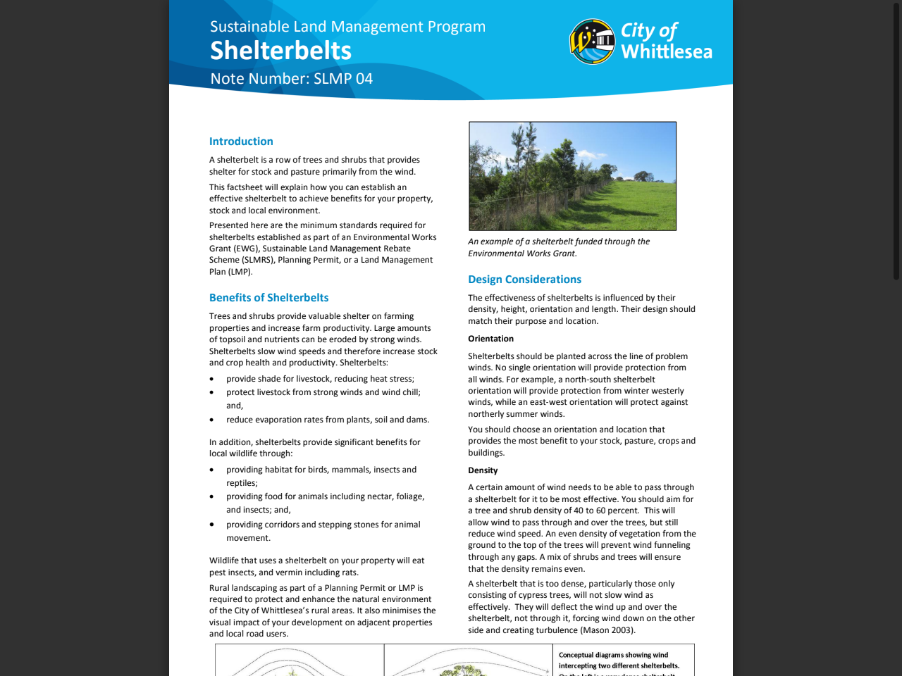 Preview of Shelterbelts - City of Whittlesea