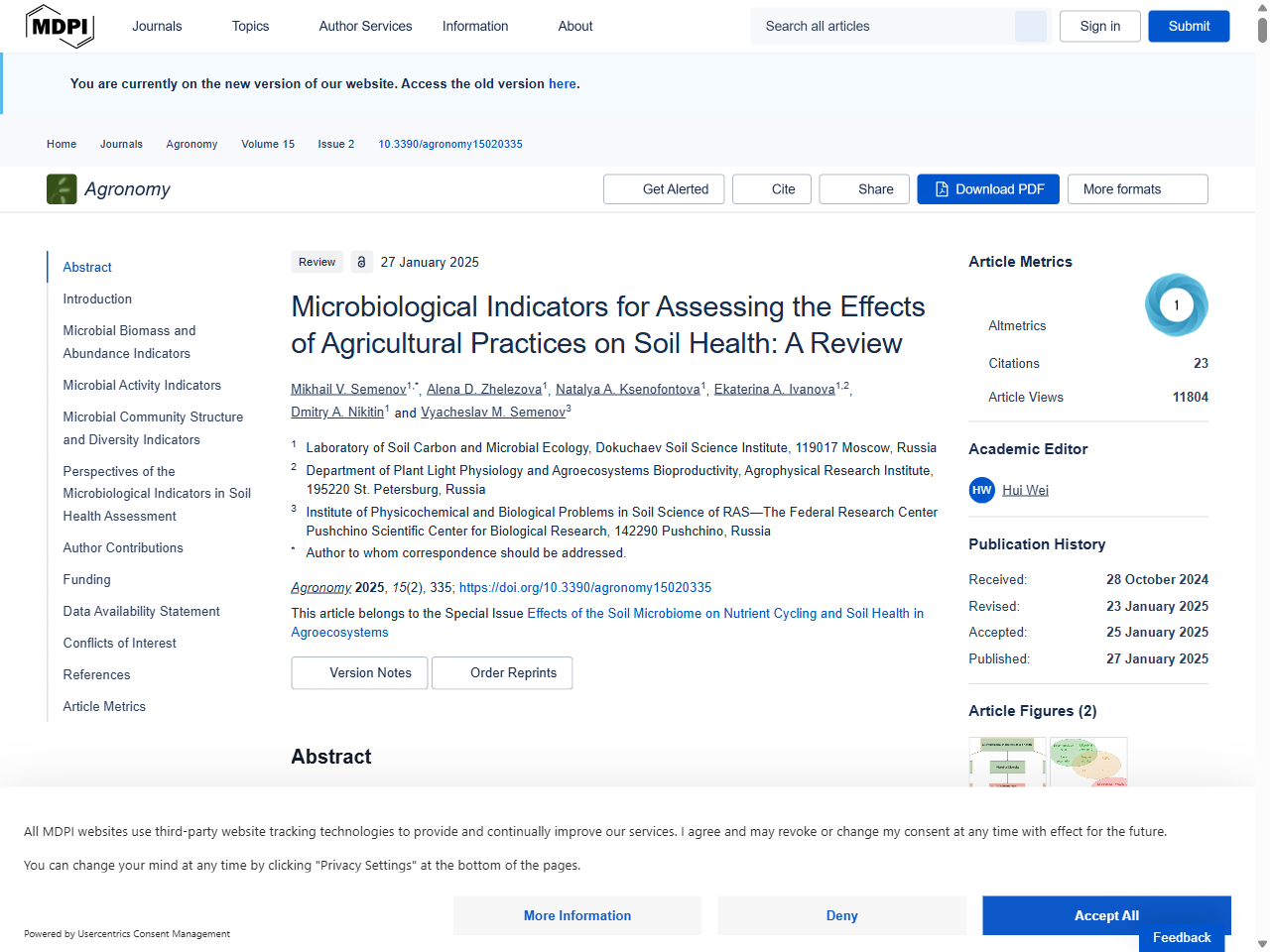 Preview of Microbiological Indicators for Assessing the Effects of Agricultural Practices on Soil Health: A Review - MDPI, accessed on June 5, 2025
