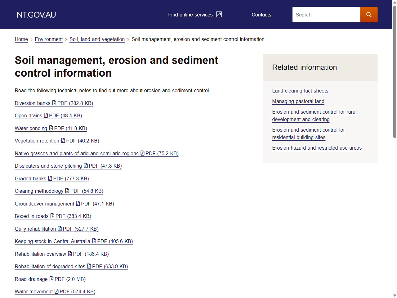 Preview of Erosion and sediment control | Sunshine Coast Council, accessed July 20, 2025