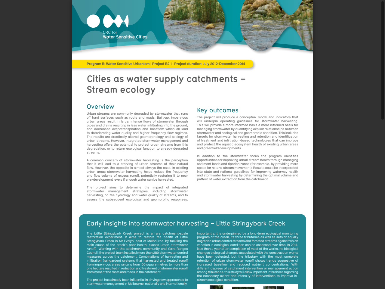 Preview of Cities as water supply catchments – Stream ecology, accessed August 11, 2025, 