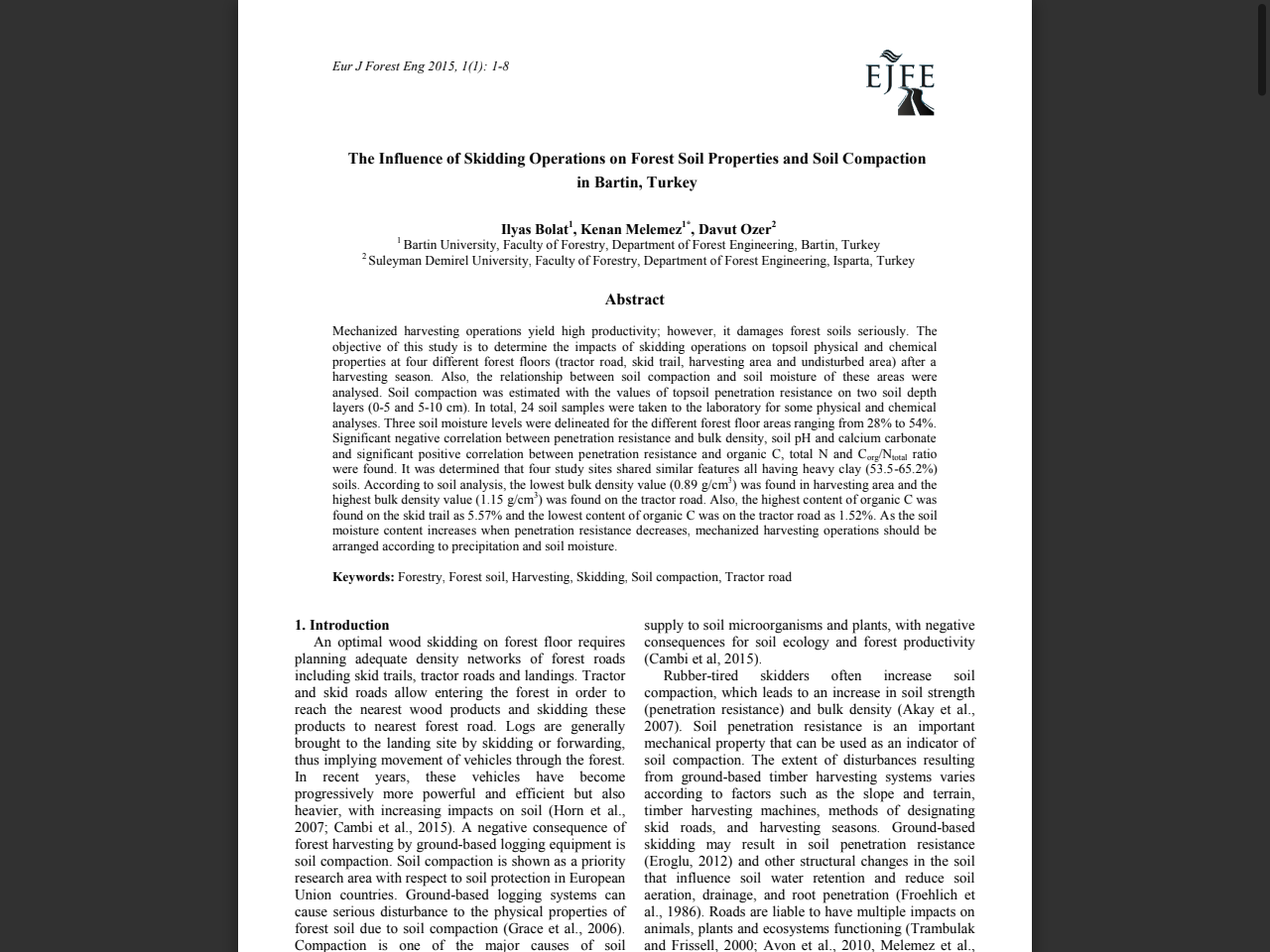 Preview of Guiding Concepts for the Application of Indicators to Interpret Change in Soil Properties and Processes in Forests